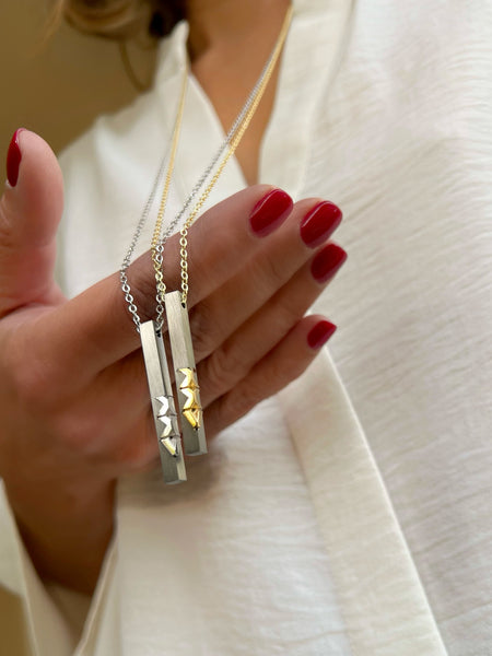 Stick with Luck XXVI Γούρι 2026 Κολιέ μαύρο χρυσό