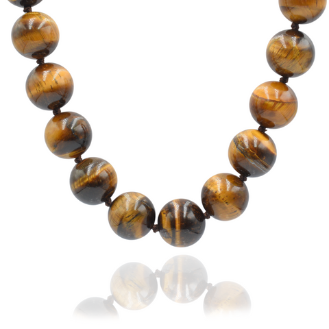 Praline Extravaganza Κολιέ με πέτρες μάτι της τίγρης