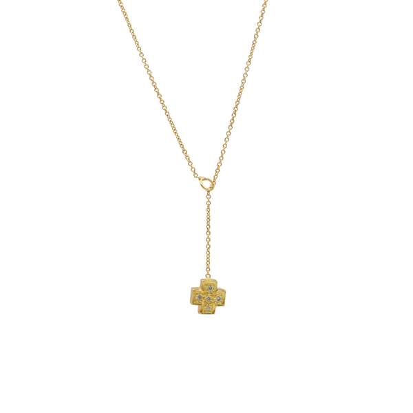 Lucine Κολιέ χρυσό 18Κ με πέτρες brilliant