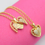 Μαθαίνω να είμαι Κολιέ Ανοιγόμενη Καρδιά