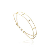 Skybeam Βραχιόλι με λευκές πέτρες