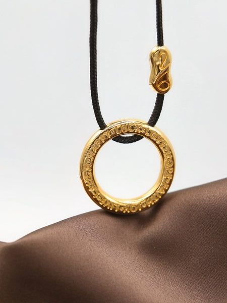 Wish Circle Γούρι 2026 Κολιέ κύκλος με ευχές