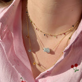 Aquasol Κολιέ με πέτρα aquamarine