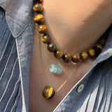 Aquasol Κολιέ με πέτρα aquamarine