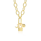 Long Chain Κολιέ με charms μακρύ