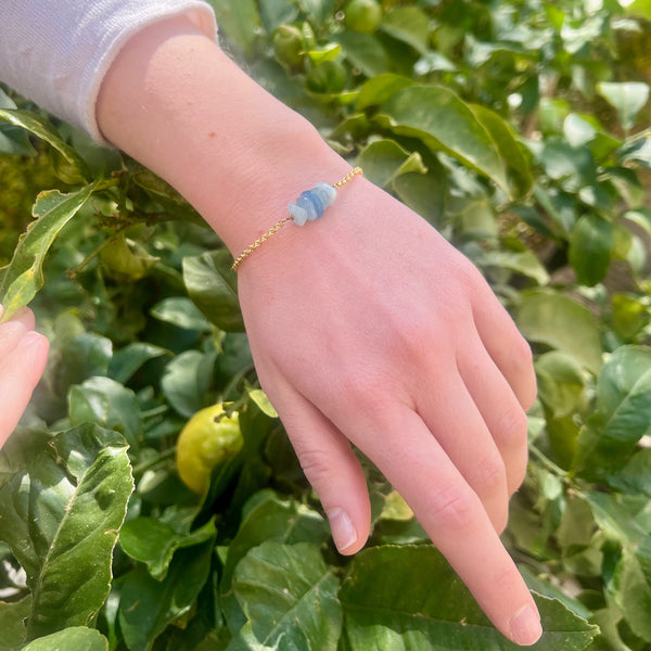 Aquasol Βραχιόλι με πέτρα aquamarine