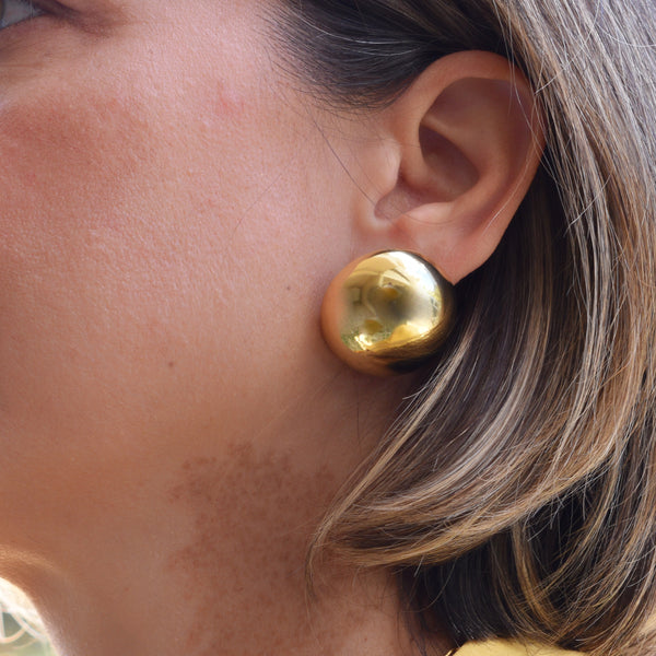 Sphere Σκουλαρίκια σε σχήμα σφαίρας χρυσό