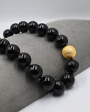 Black Velvet Κολιέ με όνυχα και χρυσό στοιχείο