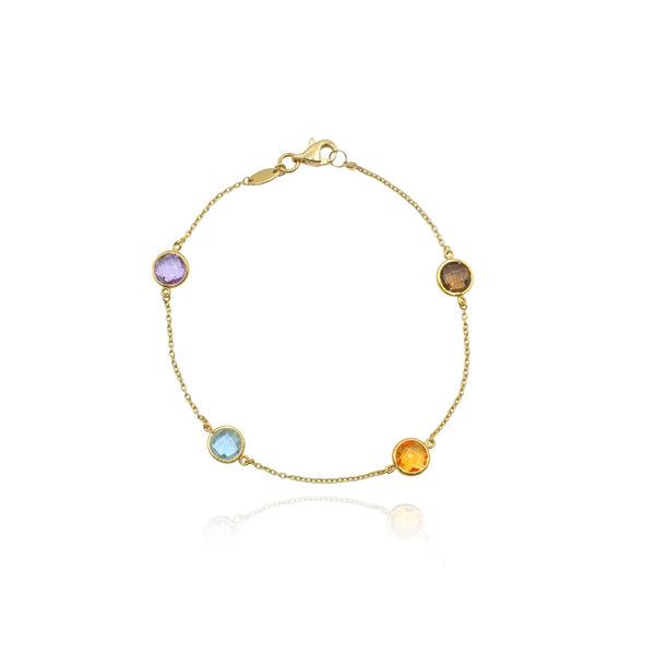 Petaline Βραχιόλι Χρυσό 14Κ με πέτρες