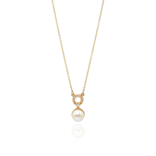 Alouette Κολιέ χρυσό 14K με μαργαριτάρι