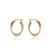 Solenne Σκουλαρίκια κρίκοι χρυσό 14Κ