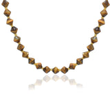 Mocha Glow Κολιέ με μάτι της τίγρης