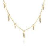 Starfall Κολιέ με λευκές πέτρες