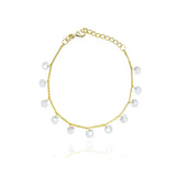 Starlet Drops Βραχιόλι με διάφανες πέτρες