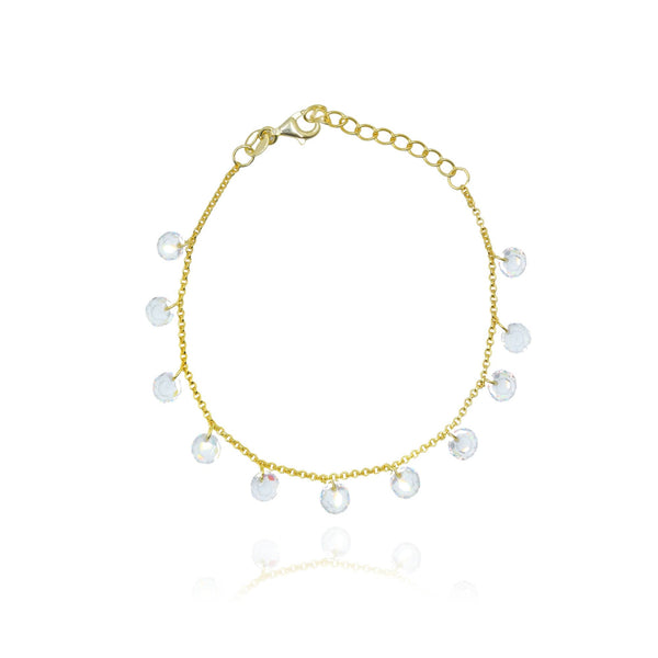 Starlet Drops Βραχιόλι με διάφανες πέτρες