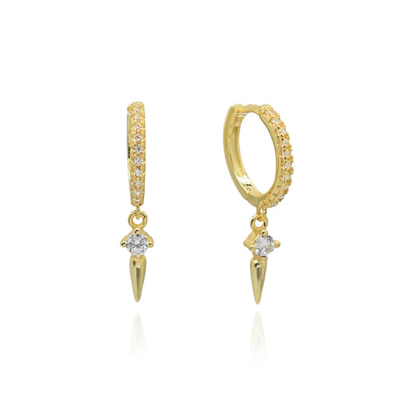 Twinkle Σκουλαρίκια με λευκές πέτρες