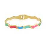 Colorful Βραχιόλι bangle με σμάλτο