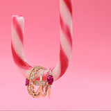 Starshine Δαχτυλίδι χρυσό 14K με λευκές πέτρες