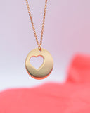 Amour Κολιέ χρυσό 14K με καρδιά