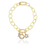 ΒΡΑΧΙΟΛΙ ΧΡΥΣΟ ΑΛΥΣΙΔΑ ΜΕ CHARMS