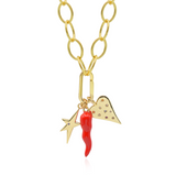 Long Chain Κολιέ με charms μακρύ