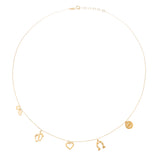 Live-Love-Laugh Necklace χρυσό 14K