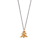 Christmas Tree Κολιέ χρυσό 14K με πέτρες