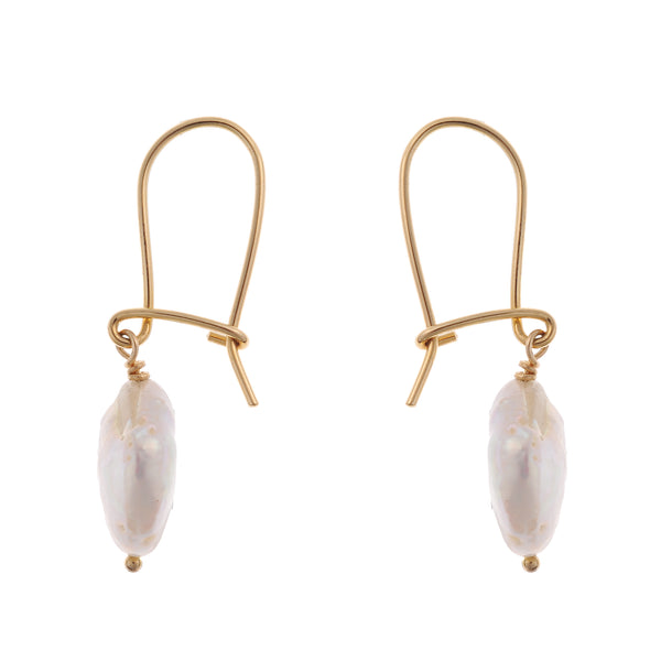 Pearl Earrings Σκουλαρίκια χρυσό 14Κ με μαργαριτάρι