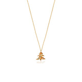 Christmas Tree Κολιέ χρυσό 14K με πέτρες