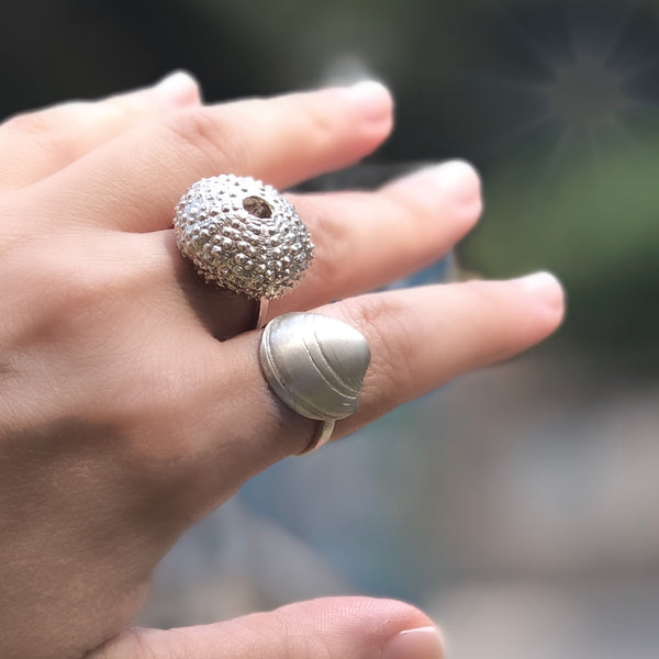 Chania Δαχτυλίδι με αχινό ασήμι