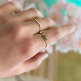 Pin Ring Δαχτυλίδι χρυσό 14Κ