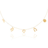 Live-Love-Laugh Necklace χρυσό 14K