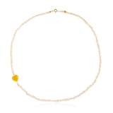 Eros Yellow Κολιέ με μαργαριτάρι