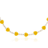 Power of Love Yellow Κολιέ με μαργαριτάρι