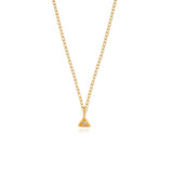 Little Triangle Diamond Κολιέ χρυσό 14Κ με brilliant